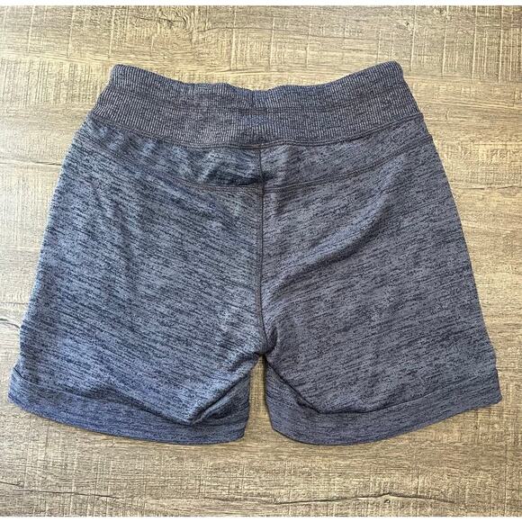 Athleta Heathered Blue Downplay Shortie with Drawstring Waist and Pockets, XS - Picture 3 of 6